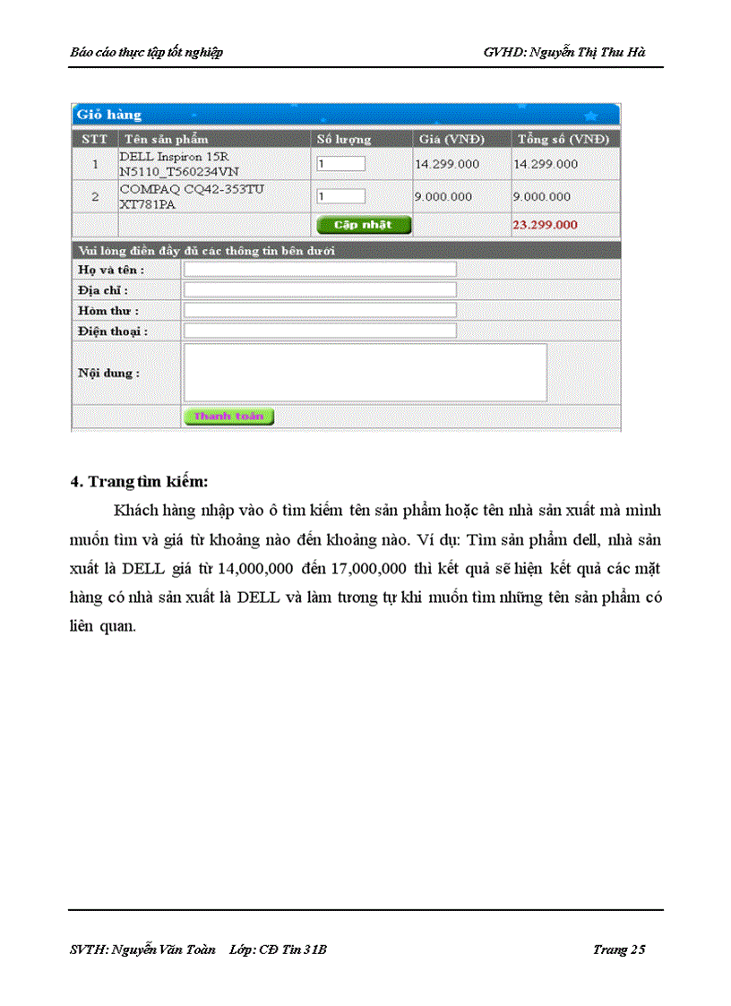 image for page Xây dựng và thiết kế trang web bán laptop trực tuyến qua mạng