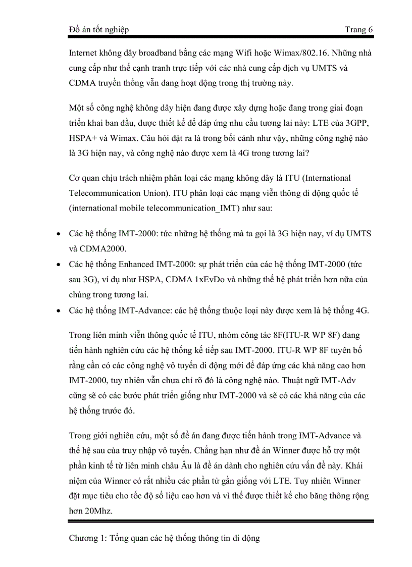 image for page Hệ thống thông tin di động thế hệ thứ 4 theo công nghệ LTE và LTE phát triển