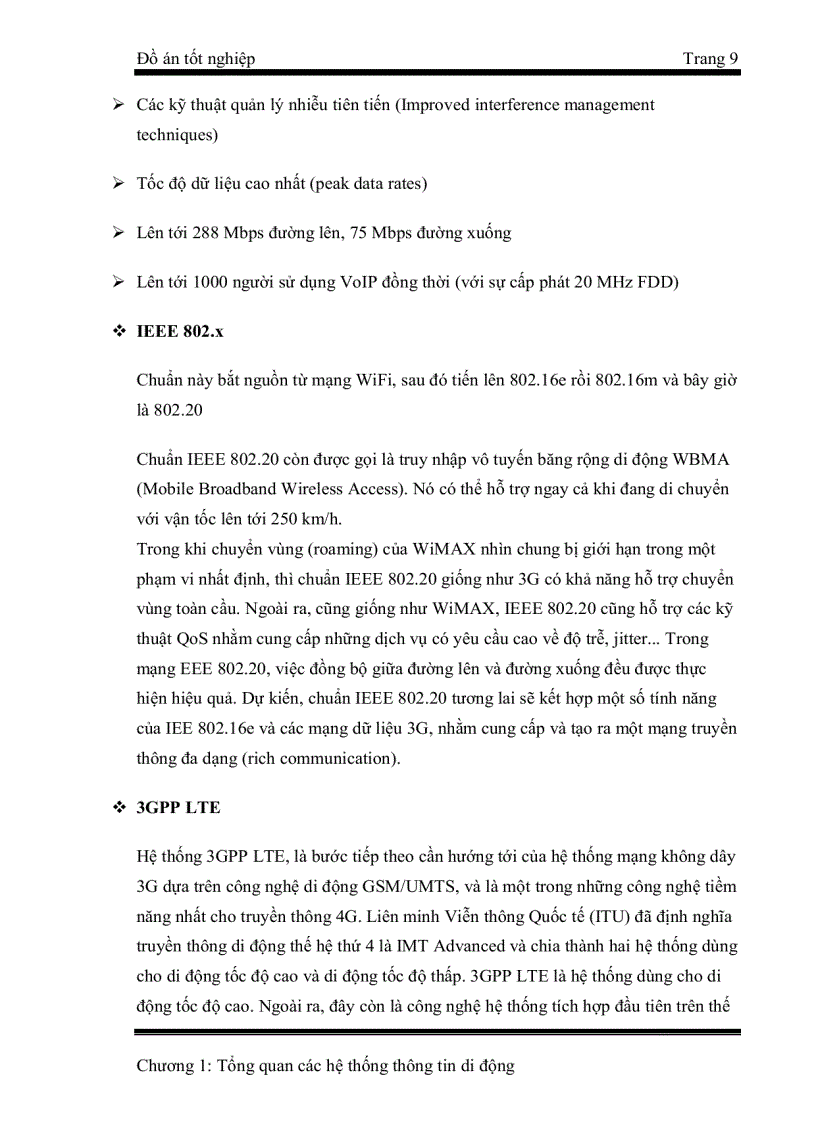 image for page Hệ thống thông tin di động thế hệ thứ 4 theo công nghệ LTE và LTE phát triển