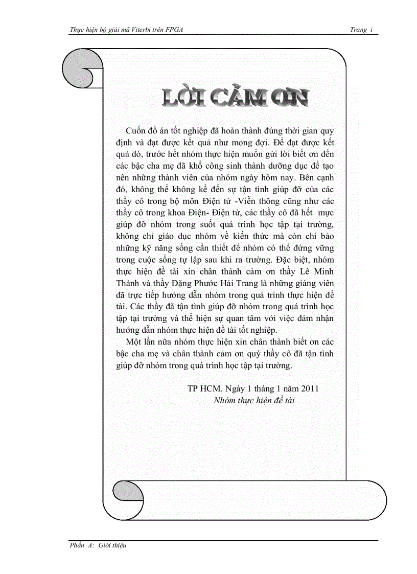image for page Thực hiện bộ giải mã viterbi trên FPGA