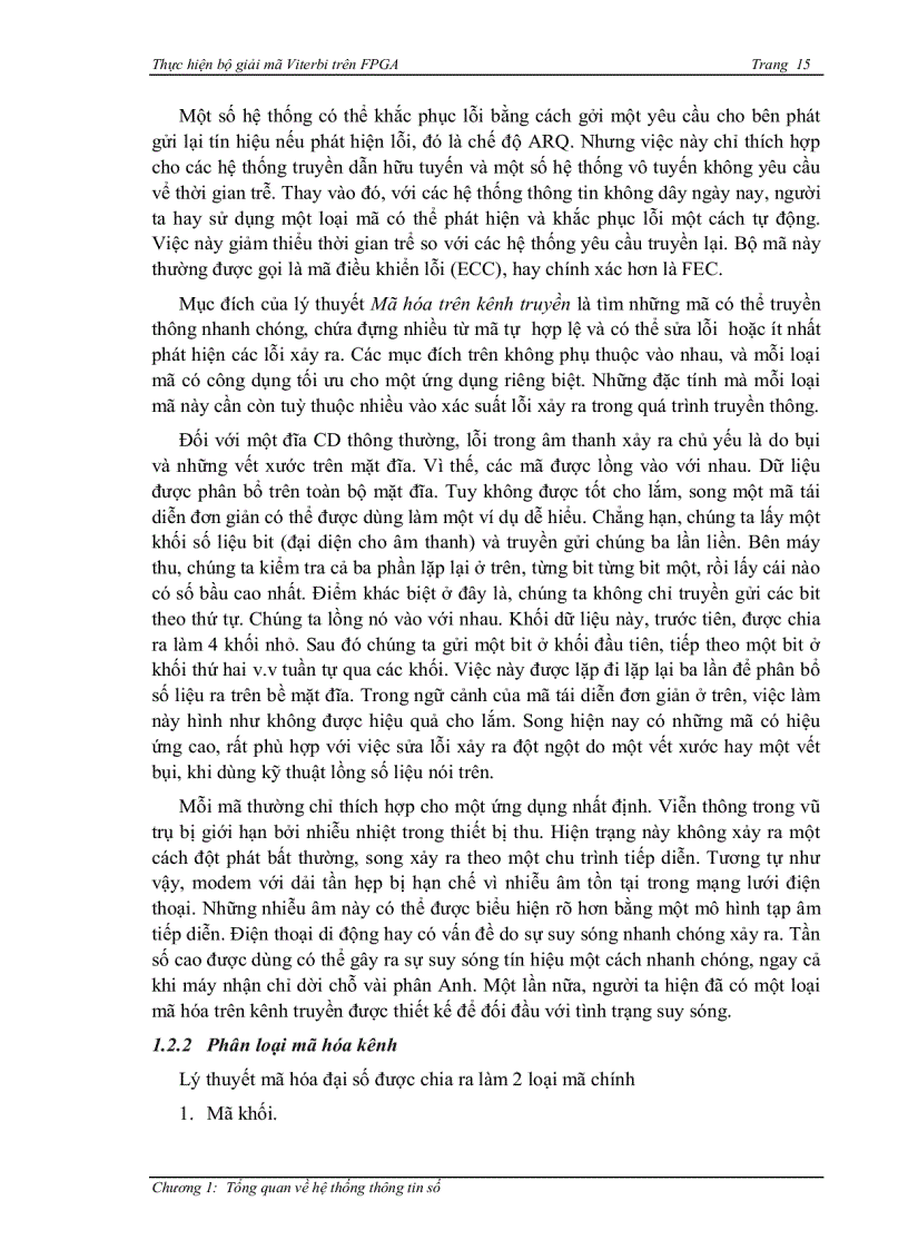 image for page Thực hiện bộ giải mã viterbi trên FPGA