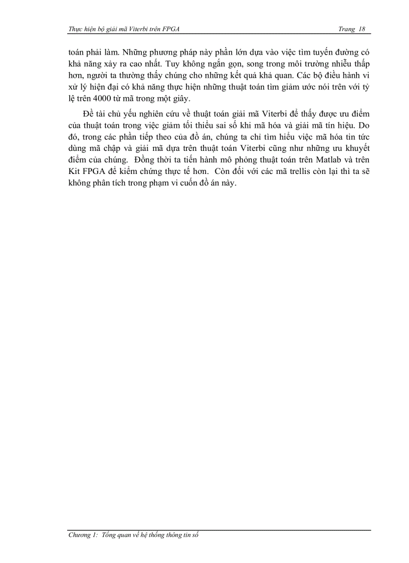 image for page Thực hiện bộ giải mã viterbi trên FPGA