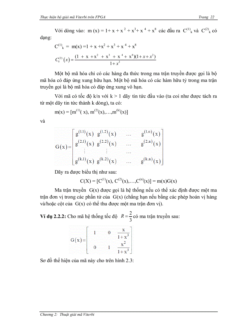 image for page Thực hiện bộ giải mã viterbi trên FPGA