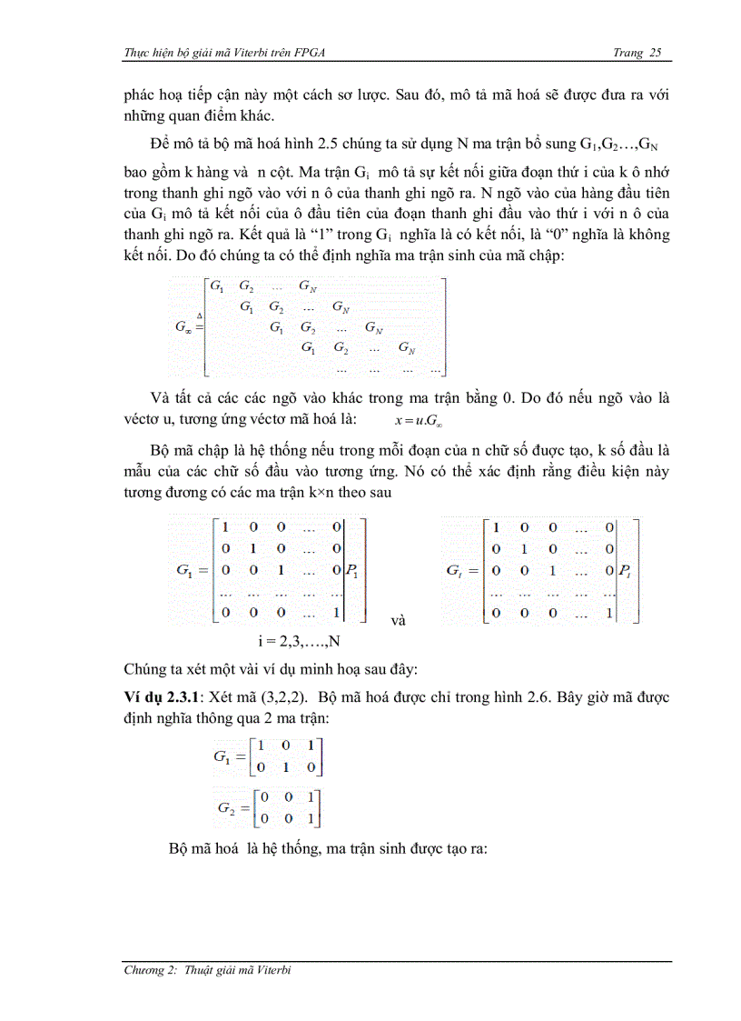 image for page Thực hiện bộ giải mã viterbi trên FPGA