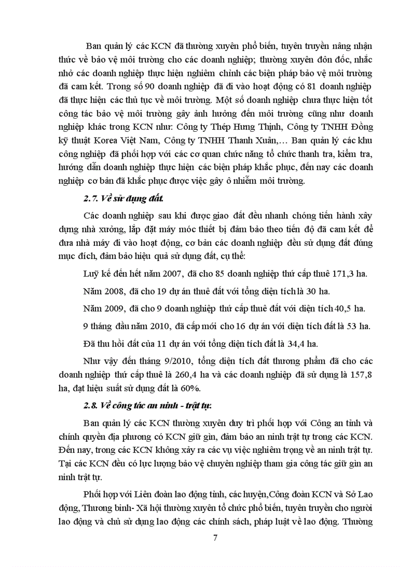 image for page Báo cáo tổng kết 20 năm xây dựng và phát triển khu công nghiệp tại Hà Nam