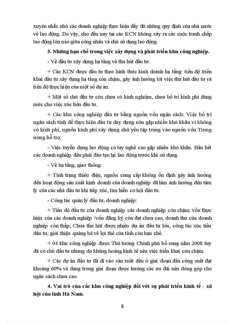 image for page Báo cáo tổng kết 20 năm xây dựng và phát triển khu công nghiệp tại Hà Nam