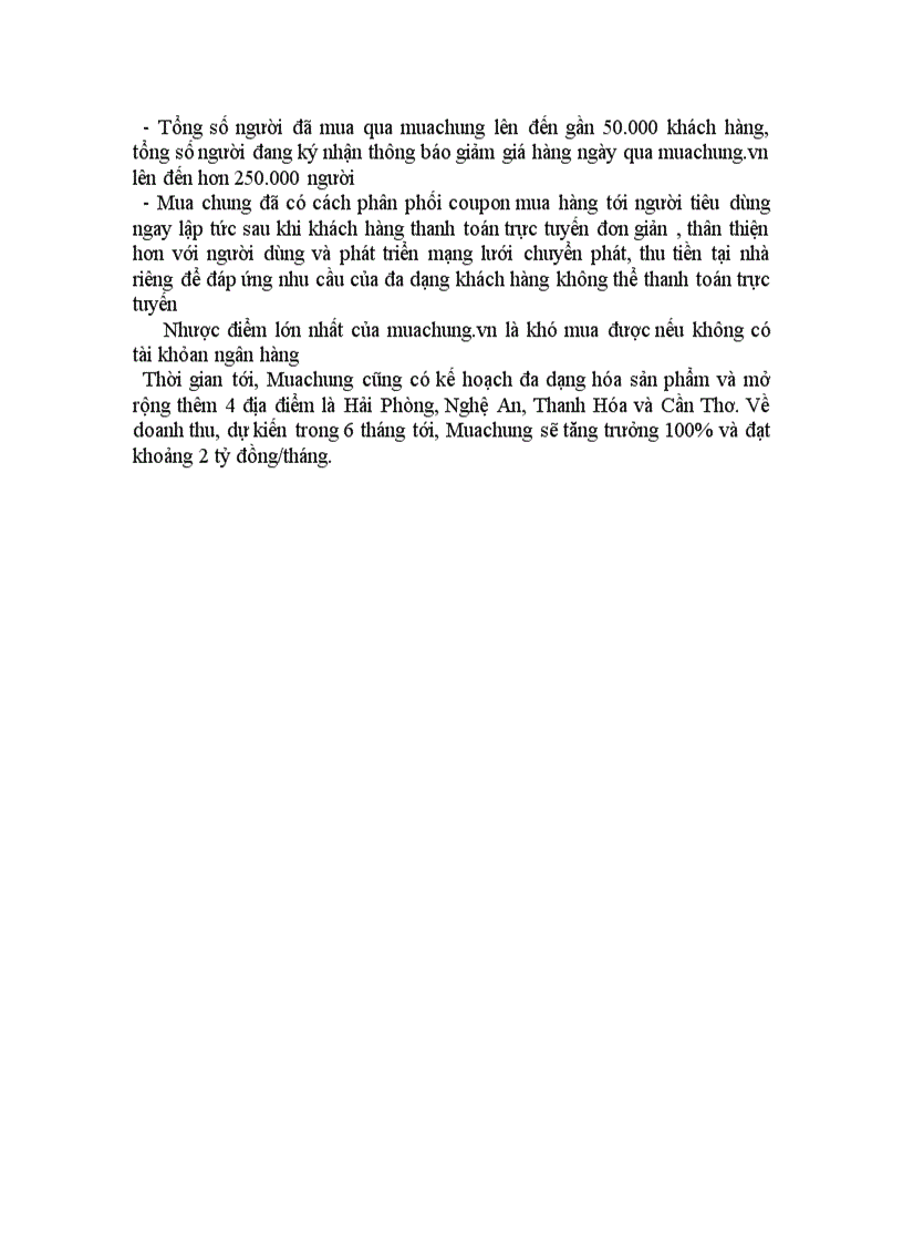 image for page Tìm hiểu mô hình kinh doanh và phân tích sự thành công của mô hình mua nhóm tại website muachung vn