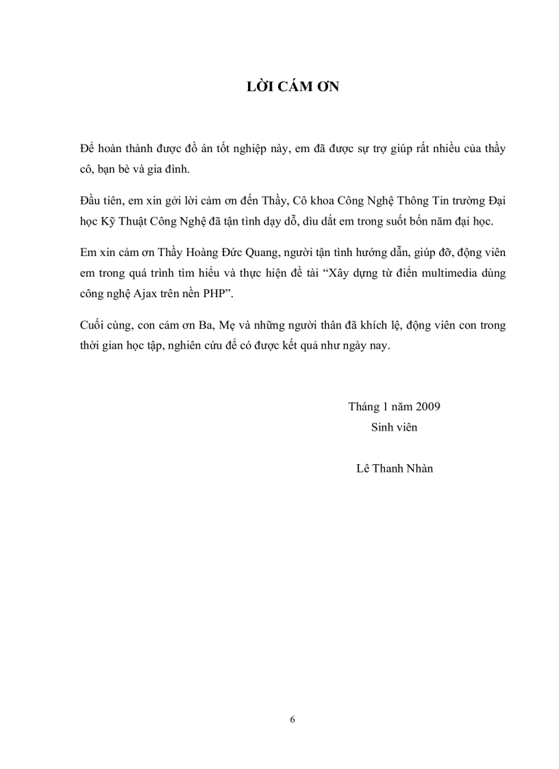 image for page Xây dựng từ điển multimedia dùng công nghệ ajax trên nền php