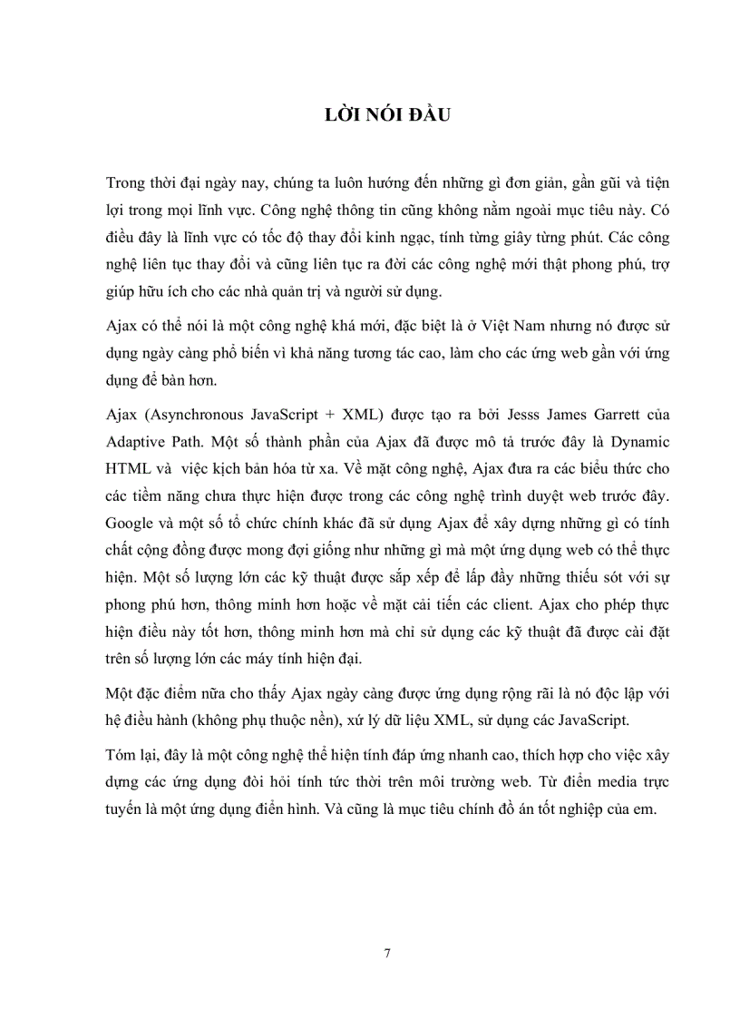 image for page Xây dựng từ điển multimedia dùng công nghệ ajax trên nền php