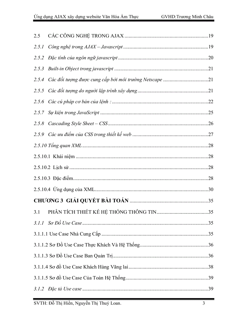 image for page Ứng dụng AJAX xây dựng website Văn Hóa Ẩm Thực