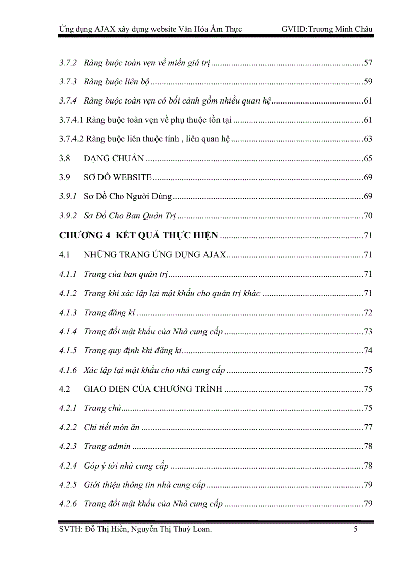 image for page Ứng dụng AJAX xây dựng website Văn Hóa Ẩm Thực