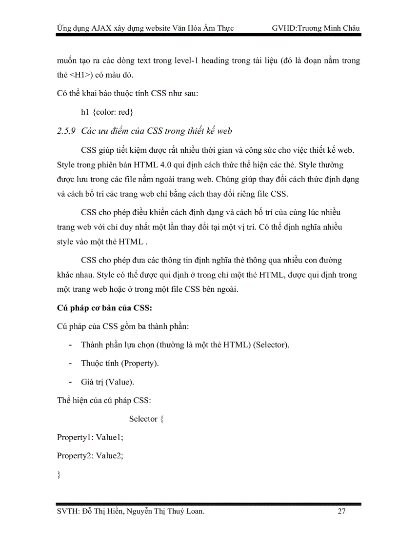 image for page Ứng dụng AJAX xây dựng website Văn Hóa Ẩm Thực