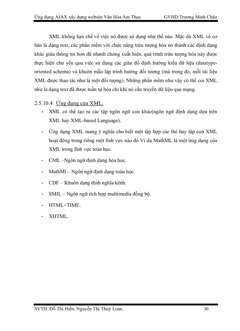 image for page Ứng dụng AJAX xây dựng website Văn Hóa Ẩm Thực