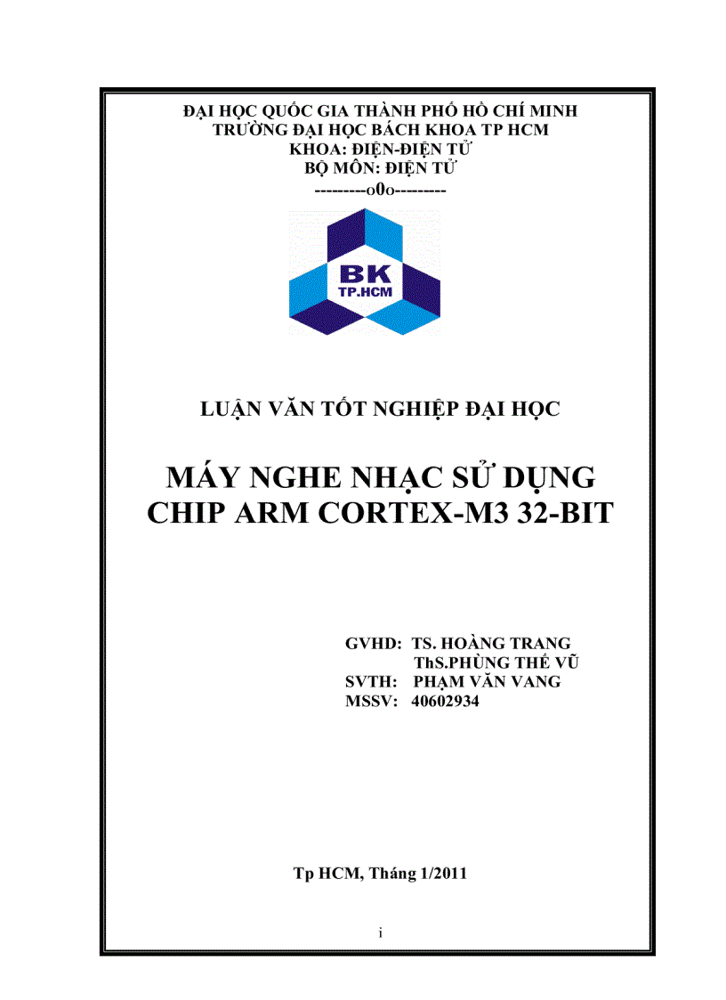 image for page Máy Nghe Nhạc Sử Dụng Chip ARM CORTEX M3 32 Bit