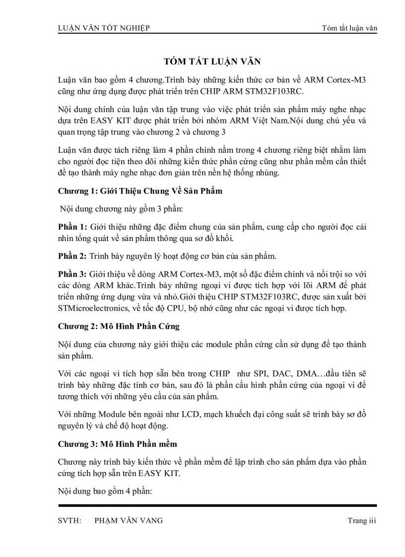 image for page Máy Nghe Nhạc Sử Dụng Chip ARM CORTEX M3 32 Bit