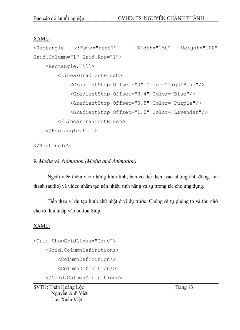 image for page Nghiên cứu Silversight và xây dựng ứng dụng web hỗ trợ phát triển bài giảng dạng Multimedia