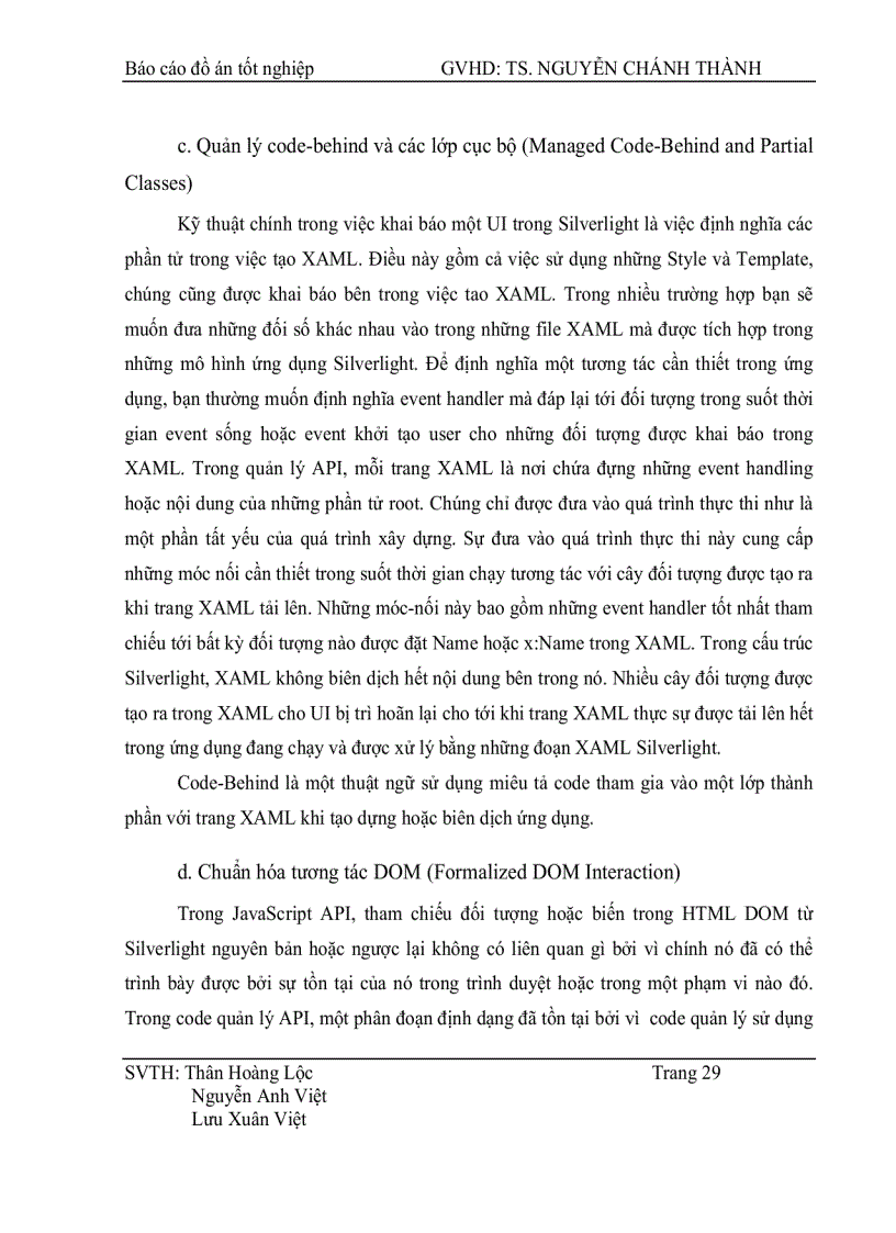 image for page Nghiên cứu Silversight và xây dựng ứng dụng web hỗ trợ phát triển bài giảng dạng Multimedia