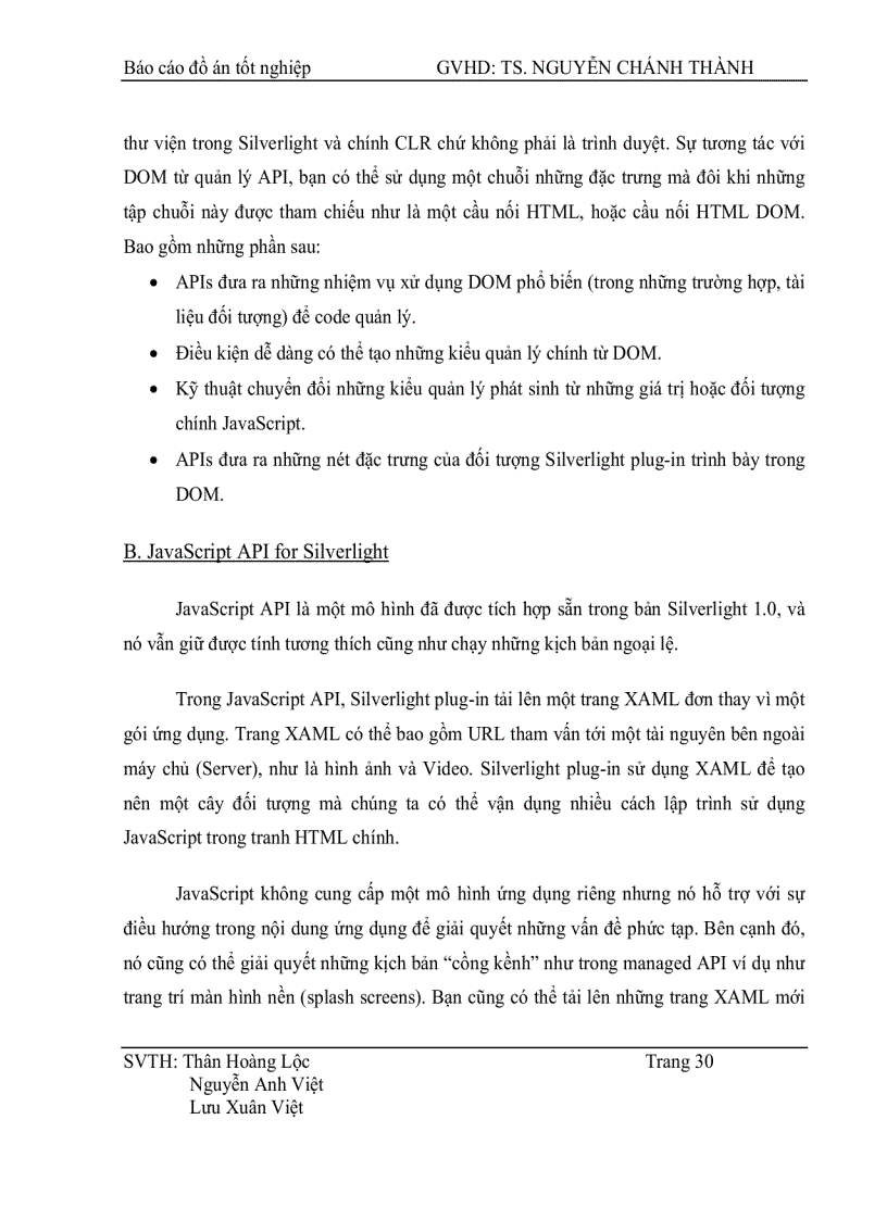 image for page Nghiên cứu Silversight và xây dựng ứng dụng web hỗ trợ phát triển bài giảng dạng Multimedia