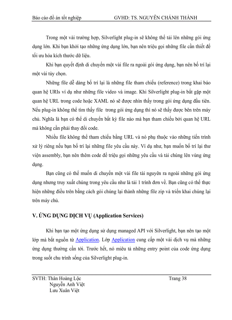 image for page Nghiên cứu Silversight và xây dựng ứng dụng web hỗ trợ phát triển bài giảng dạng Multimedia