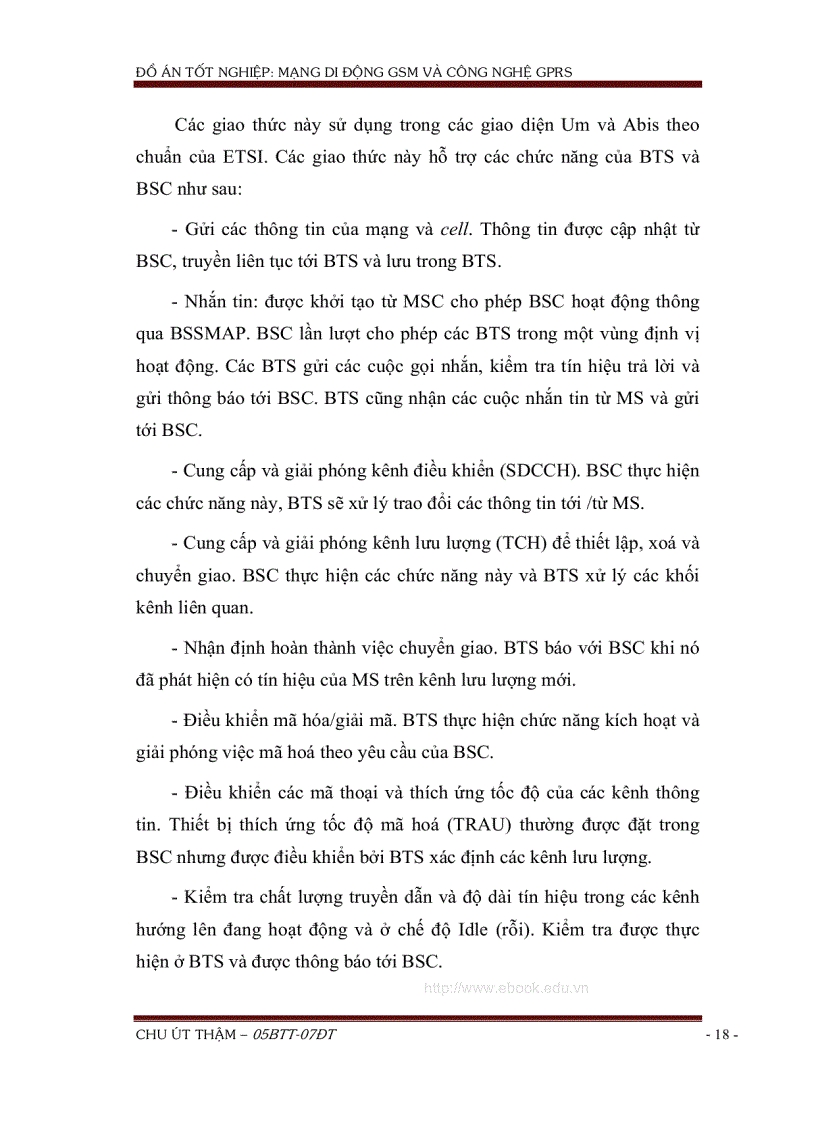 image for page Tổng quan về hệ thống thông tin di động GSM và công nghệ GPRS