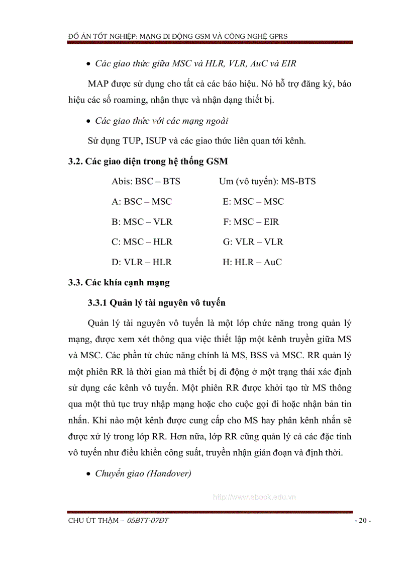 image for page Tổng quan về hệ thống thông tin di động GSM và công nghệ GPRS