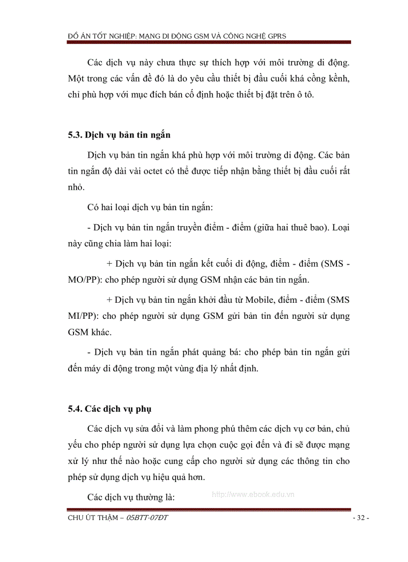 image for page Tổng quan về hệ thống thông tin di động GSM và công nghệ GPRS