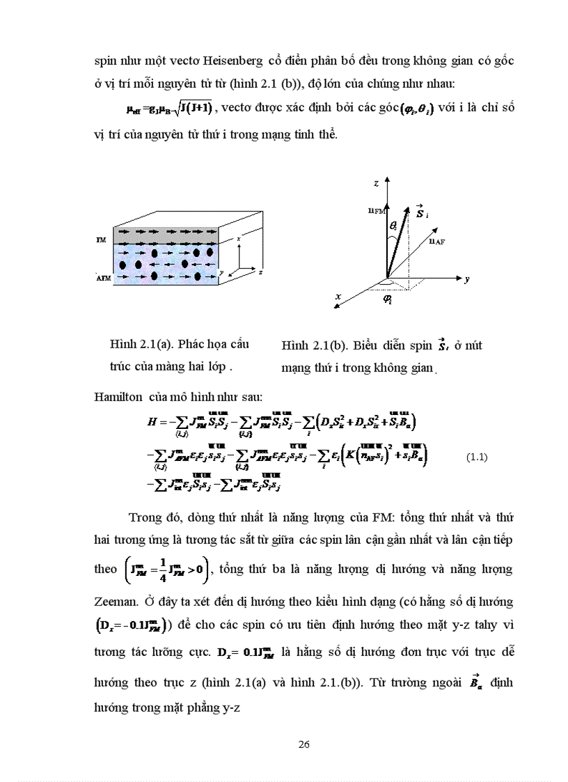 image for page Nghiên cứu hiện tượng hiệu dịch trao đổi của màng hai lớp sắt từ sắt điện bằng phương pháp Monte Carlo