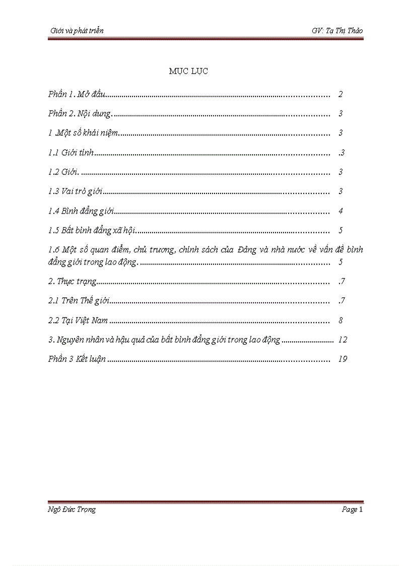 image for page Bất bình đẳng giới trong lĩnh vực lao động