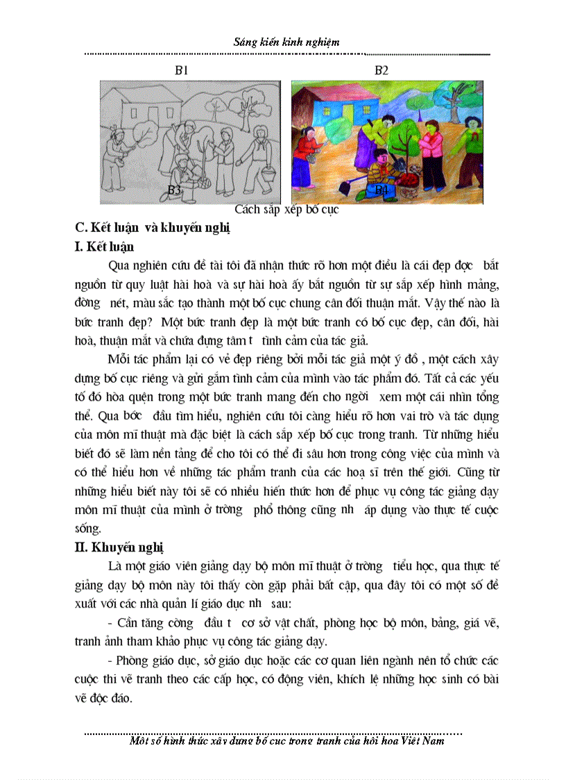 image for page Một số hình thức xây dựng bố cục trong tranh của hội họa Việt Nam