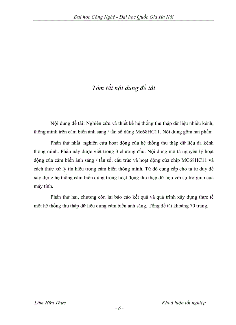 image for page Nghiên cứu và thiết kế hệ thống thu nhập và xử lý dữ liệu nhiều kênh thông minh trên cảm biến ánh sáng tần số dùng MC68HC1