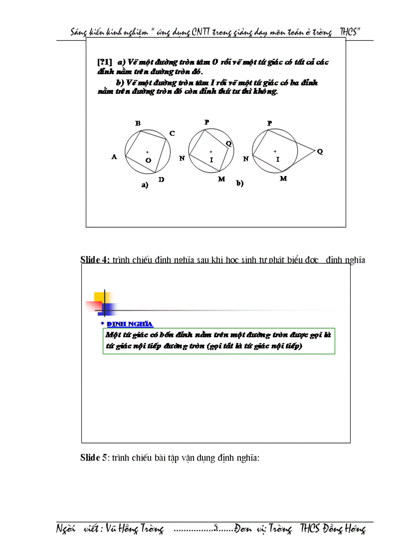 image for page Ứng dụng công nghệ thông tin trong dạy học toán ở trường thcs