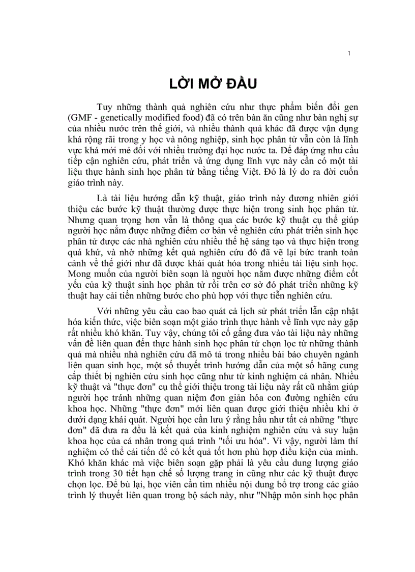 image for page Kỹ thuật cơ bản trong sinh học phân tử