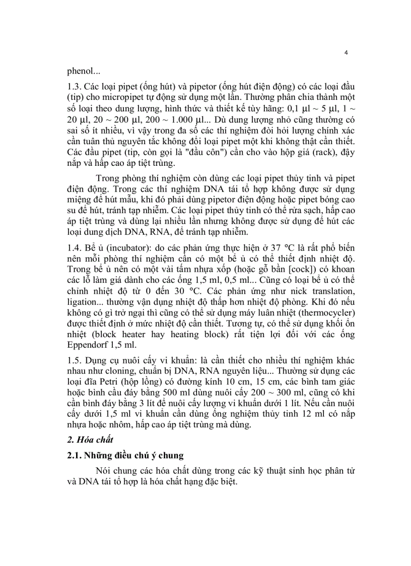 image for page Kỹ thuật cơ bản trong sinh học phân tử