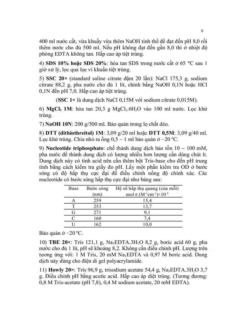 image for page Kỹ thuật cơ bản trong sinh học phân tử
