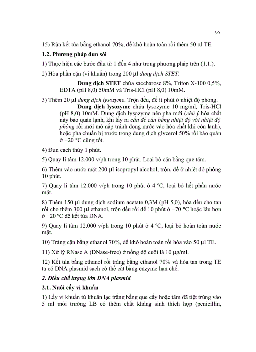 image for page Kỹ thuật cơ bản trong sinh học phân tử