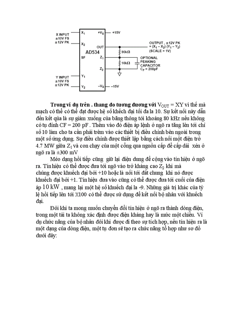 image for page Tìm hiểu về IC AD534 và ứng dụng trong mạch nhân
