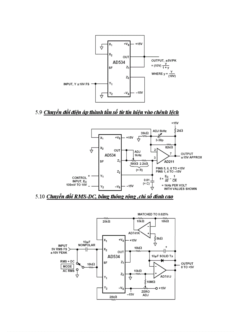 image for page Tìm hiểu về IC AD534 và ứng dụng trong mạch nhân