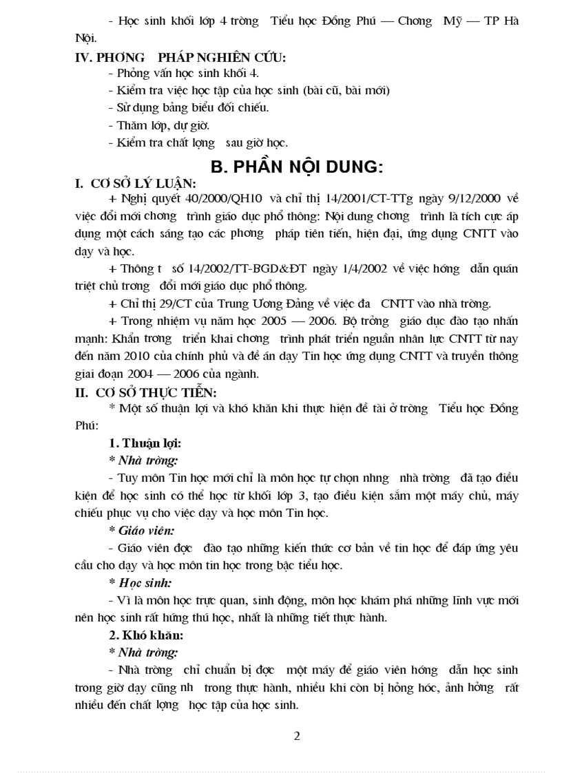 image for page Tác dụng của CNTT trong dạy học ở bậc tiểu học