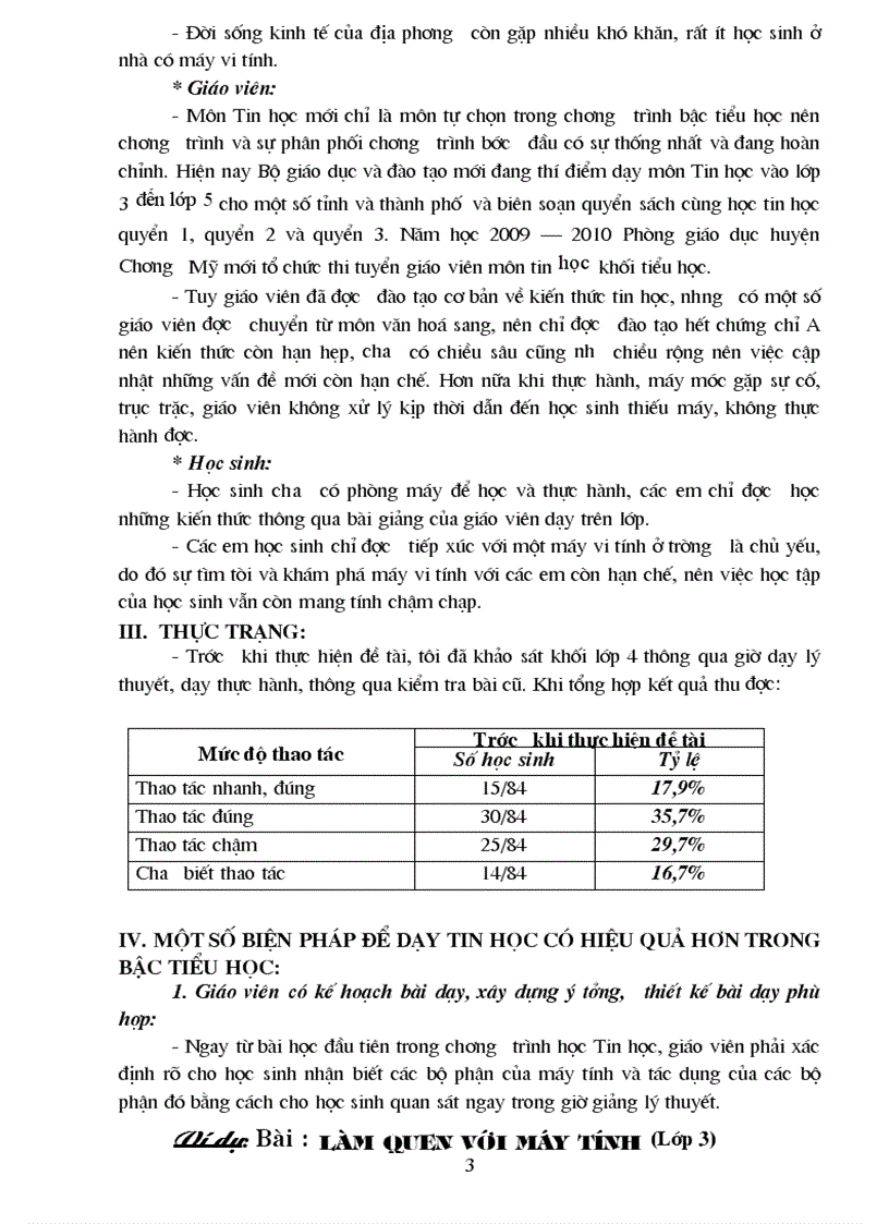 image for page Tác dụng của CNTT trong dạy học ở bậc tiểu học