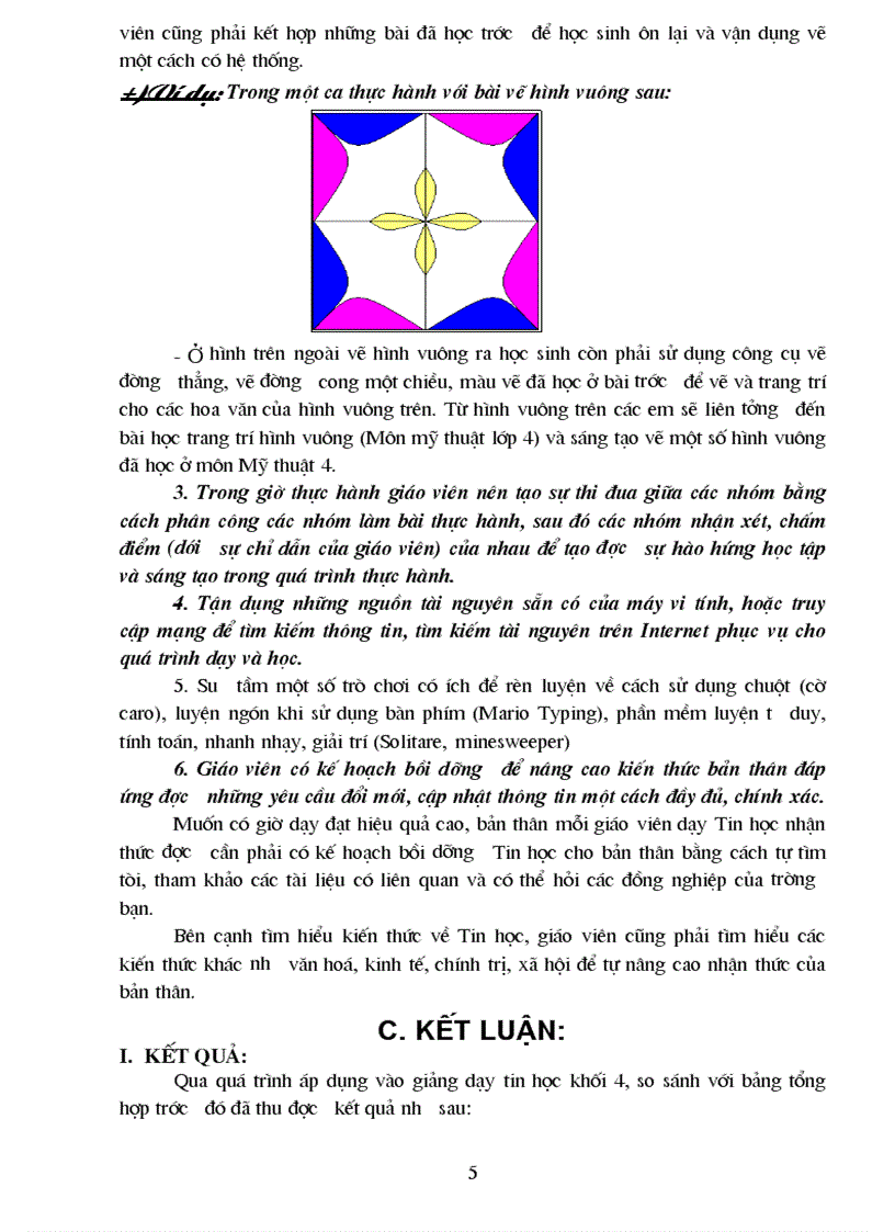 image for page Tác dụng của CNTT trong dạy học ở bậc tiểu học