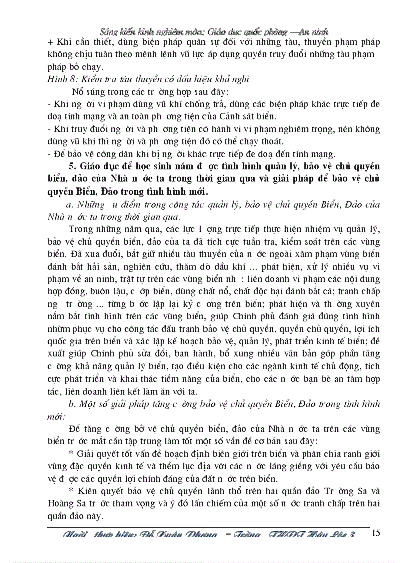 image for page Một số vấn đề về biển đảo góp phần nâng cao nhận thức của học sinh trong việc bảo vệ chủ quyền lãnh thổ và biên giới quốc gia trong tình hình mới