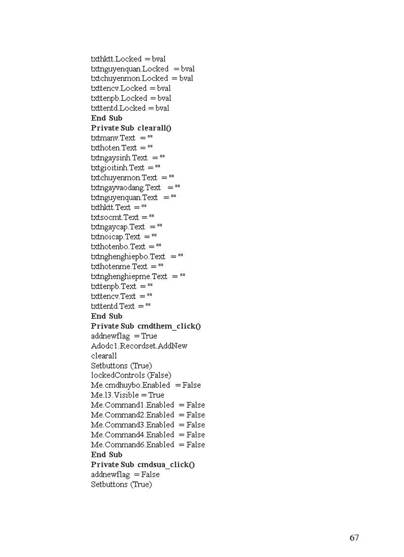 image for page Quản Lý nhân sự bằng VB