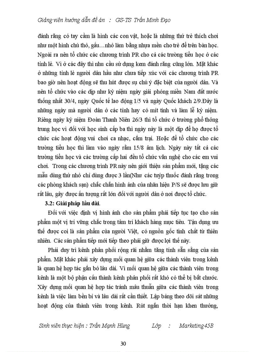 image for page Chiến lược Marketing của sản phẩm kem đánh răng P S