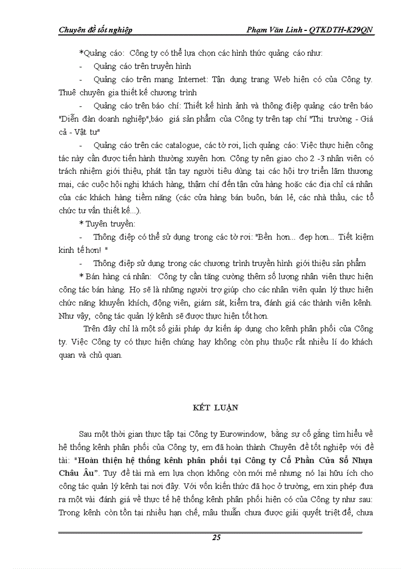 image for page Hoàn thiện hệ thống kênh phân phối tại công ty cổ phần cửa sổ nhựa Châu Âu Eurowindow