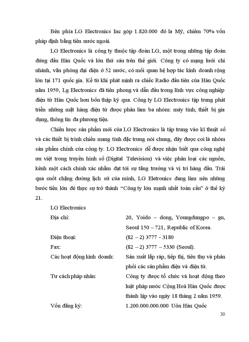 image for page Giải pháp nhằm mở rộng thị trường tiêu thụ sản phẩm của Công ty LG Meca