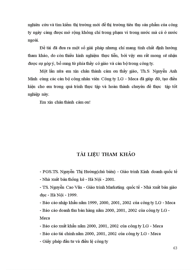 image for page Giải pháp nhằm mở rộng thị trường tiêu thụ sản phẩm của Công ty LG Meca