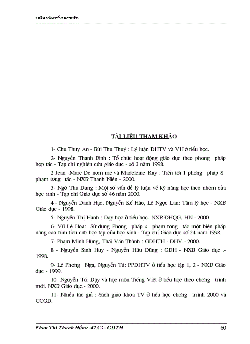 image for page Sử dụng phương pháp sư phạm tương tác trong dạy học tiếng việt ở tiểu học