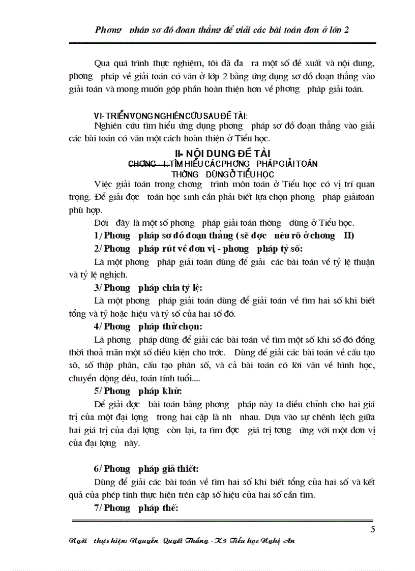 image for page Phương pháp sơ đồ đoạn thẳng để giải các bài toán đơn ở lớp 2