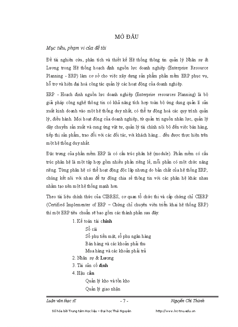 image for page Xây dựng hệ thống thông tin Quản lý Nhân sự và Tiền lương trong hệ thống ERP