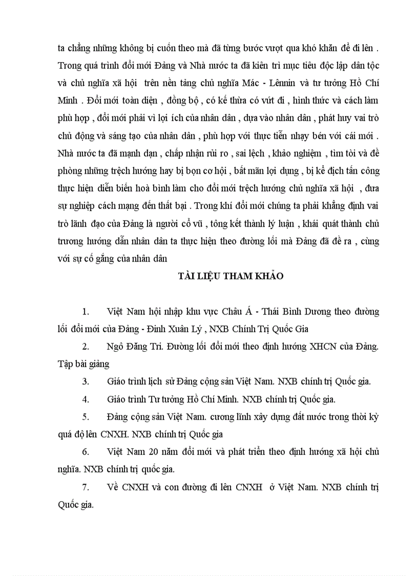 image for page TTHCM018 Đường lối Đổi mới nền kinh tế theo định hướng xã hội chủ nghĩa của Đảng 1986 2006